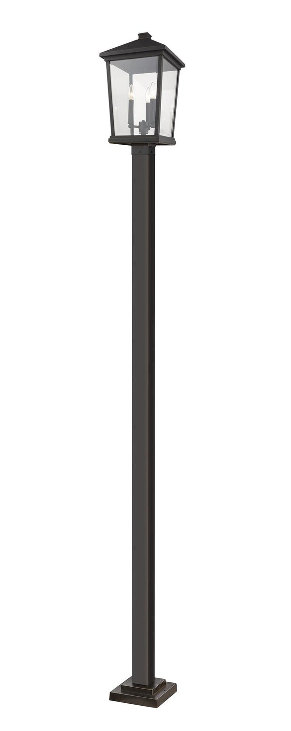 Z-LITE BEACON 3 LIGHT OUTDOOR POST MOUNTED FIXTURE | 568PHXLS-536P-ORB - Post