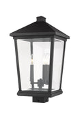 Z-LITE BEACON 3 LIGHT OUTDOOR POST MOUNT FIXTURE | 568PHXLS-BK - Post