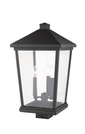 Z-LITE BEACON 3 LIGHT OUTDOOR POST MOUNT FIXTURE | 568PHXLS-BK - Post