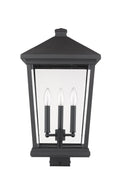 Z-LITE BEACON 3 LIGHT OUTDOOR POST MOUNT FIXTURE | 568PHXLS-BK - Post