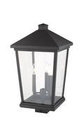 Z-LITE BEACON 3 LIGHT OUTDOOR POST MOUNT FIXTURE | 568PHXLS-BK - Post