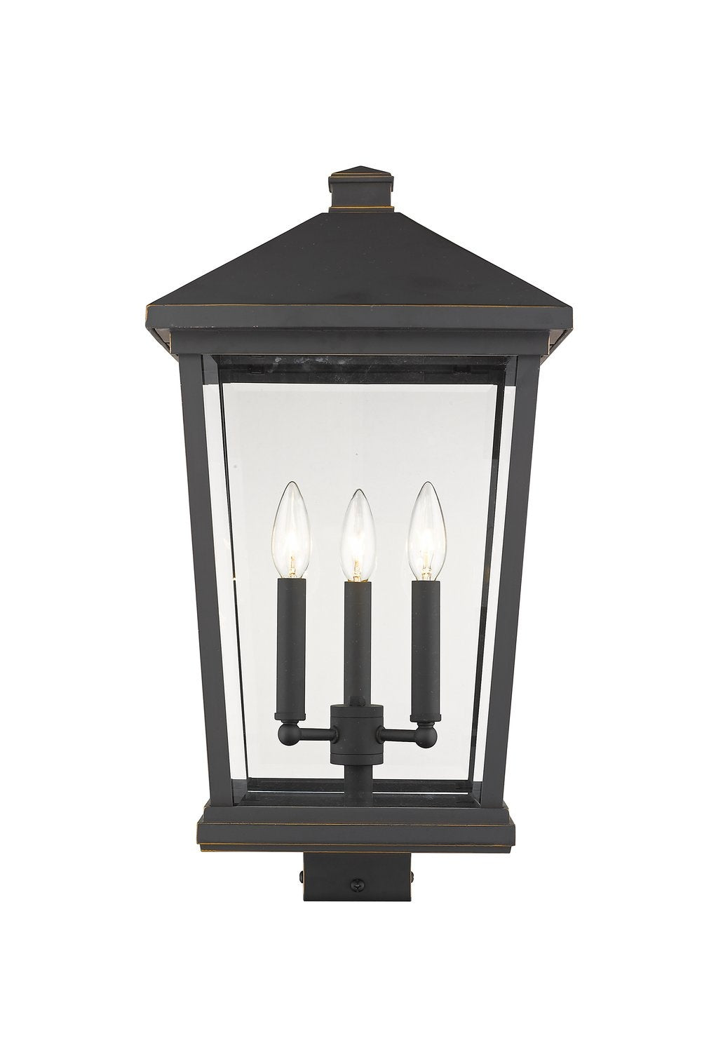 Z-LITE BEACON 3 LIGHT OUTDOOR POST MOUNT FIXTURE | 568PHXLS-ORB - Post
