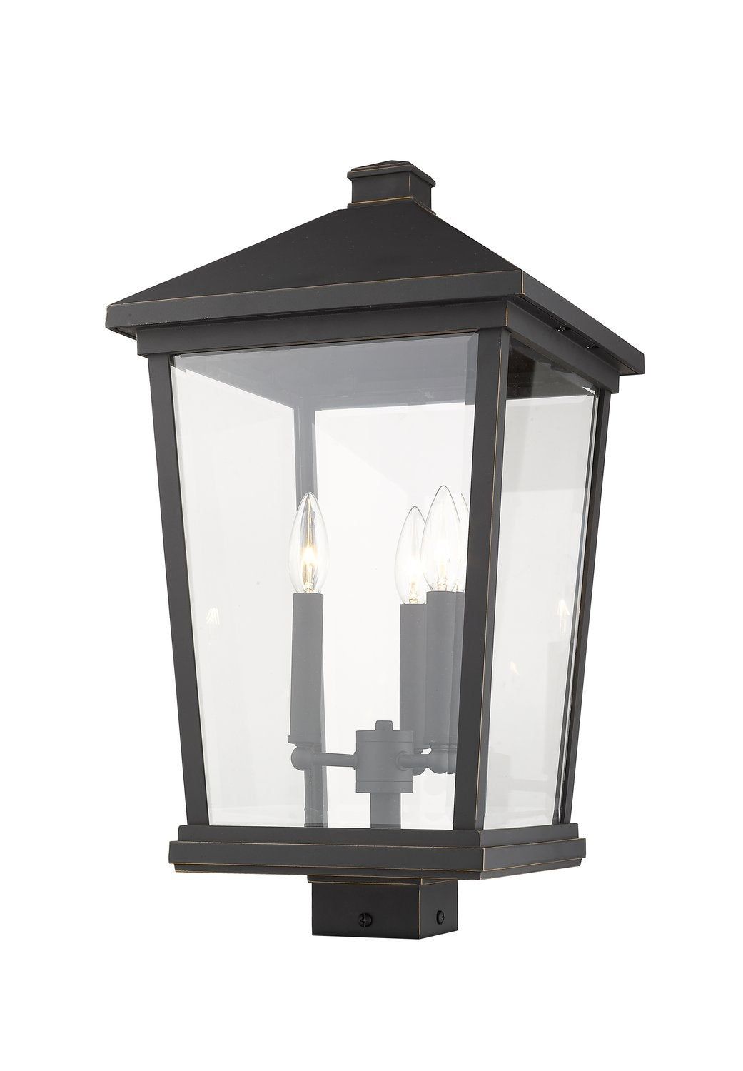 Z-LITE BEACON 3 LIGHT OUTDOOR POST MOUNT FIXTURE | 568PHXLS-ORB - Post