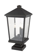 Z-LITE BEACON 3 LIGHT OUTDOOR PIER MOUNTED FIXTURE | 568PHXLS-SQPM-ORB - Post