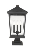 Z-LITE BEACON 3 LIGHT OUTDOOR PIER MOUNTED FIXTURE | 568PHXLS-SQPM-ORB - Post