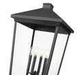 Z-LITE BEACON 4 LIGHT OUTDOOR POST MOUNT FIXTURE | 568PHXXLR-5010P-BK - Post