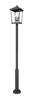 Z-LITE BEACON 4 LIGHT OUTDOOR POST MOUNT FIXTURE | 568PHXXLR-5010P-BK - Post