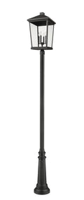 Z-LITE BEACON 4 LIGHT OUTDOOR POST MOUNTED FIXTURE | 568PHXXLR-511P-BK - Post