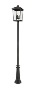 Z-LITE BEACON 4 LIGHT OUTDOOR POST MOUNTED FIXTURE | 568PHXXLR-511P-BK - Post