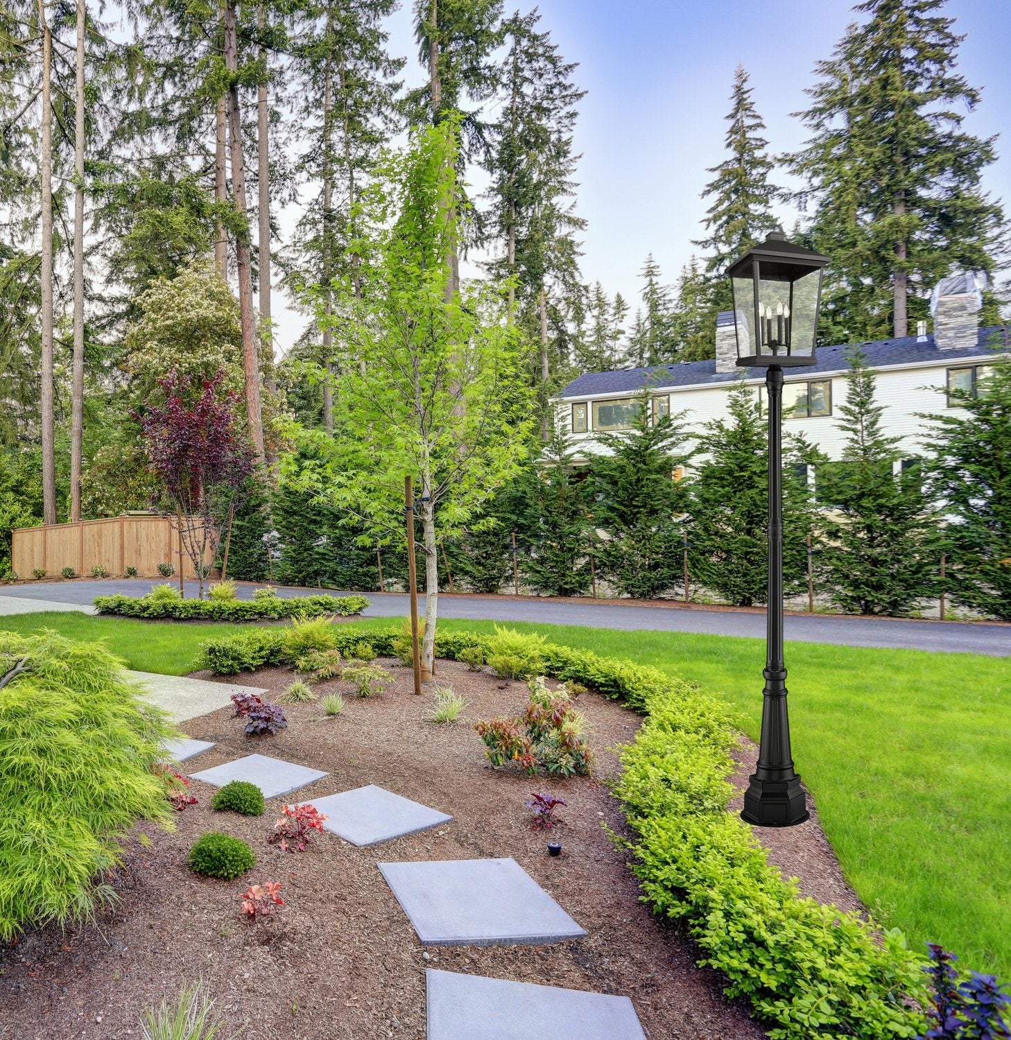 Z-LITE BEACON 4 LIGHT OUTDOOR POST MOUNTED FIXTURE | 568PHXXLR-564P-BK - Post
