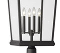 Z-LITE BEACON 4 LIGHT OUTDOOR POST MOUNTED FIXTURE | 568PHXXLR-564P-BK - Post