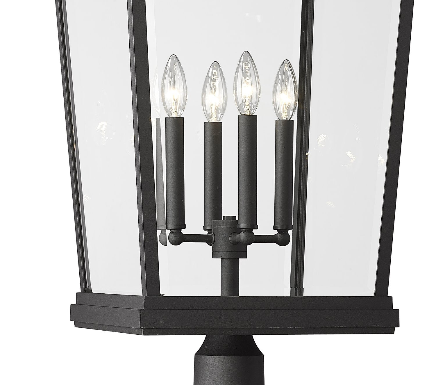 Z-LITE BEACON 4 LIGHT OUTDOOR POST MOUNTED FIXTURE | 568PHXXLR-564P-BK - Post