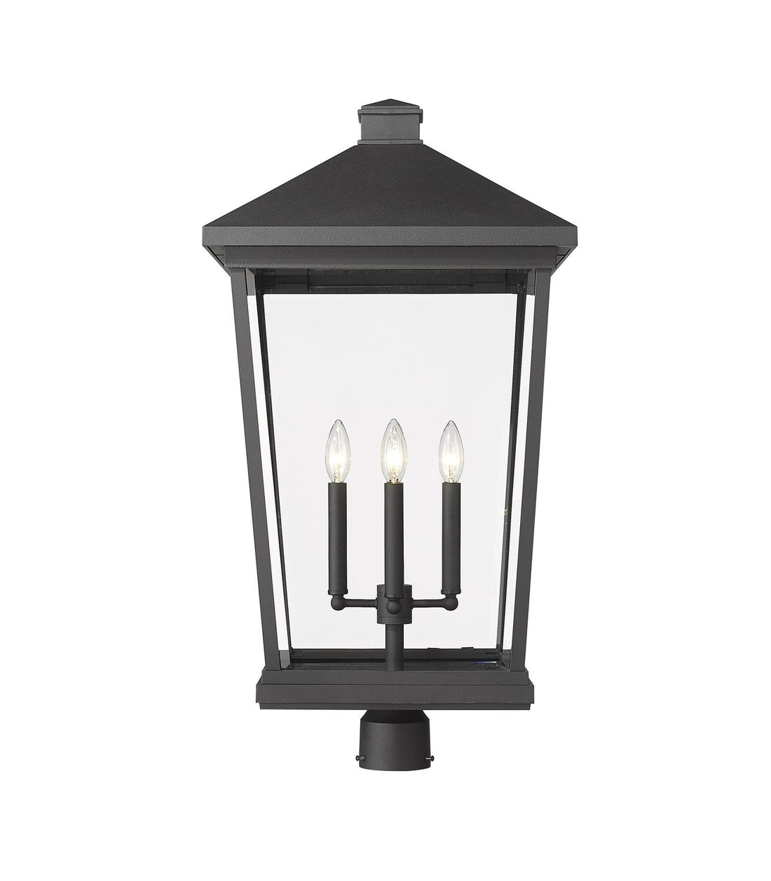 Z-LITE BEACON 4 LIGHT OUTDOOR POST MOUNT FIXTURE | 568PHXXLR-BK - Post