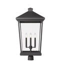 Z-LITE BEACON 4 LIGHT OUTDOOR POST MOUNT FIXTURE | 568PHXXLR-BK - Post