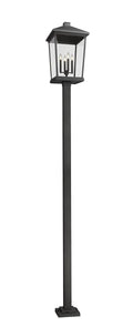 Z-LITE BEACON 4 LIGHT OUTDOOR POST MOUNTED FIXTURE | 568PHXXLS-536P-BK - Post