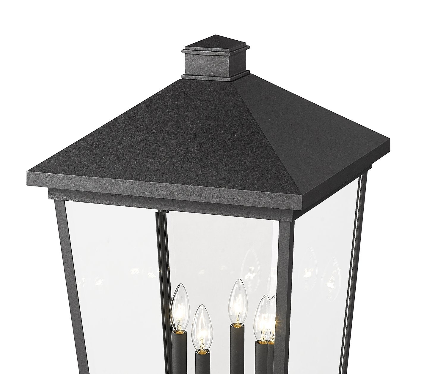 Z-LITE BEACON 4 LIGHT OUTDOOR POST MOUNTED FIXTURE | 568PHXXLS-536P-BK - Post