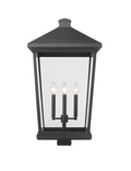 Z-LITE BEACON 4 LIGHT OUTDOOR POST MOUNT FIXTURE | 568PHXXLS-BK - Post