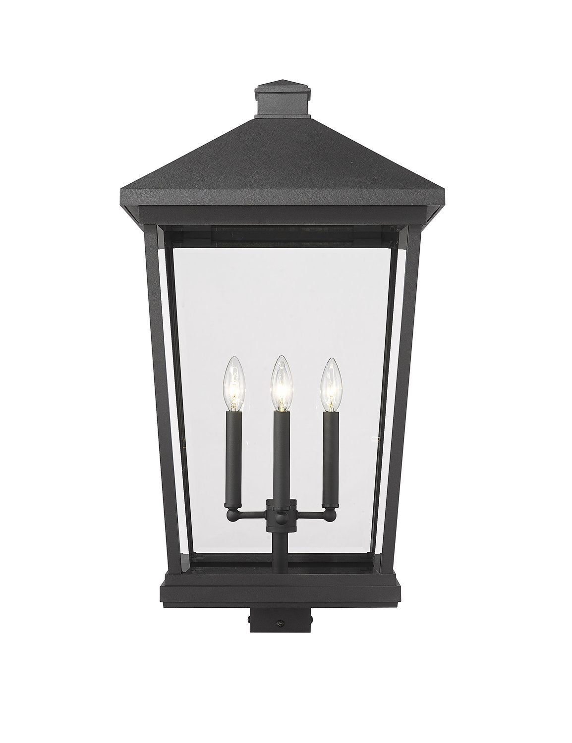 Z-LITE BEACON 4 LIGHT OUTDOOR POST MOUNT FIXTURE | 568PHXXLS-BK - Post