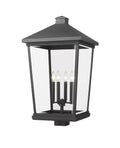 Z-LITE BEACON 4 LIGHT OUTDOOR POST MOUNT FIXTURE | 568PHXXLS-BK - Post