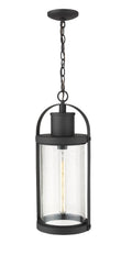 Z-LITE, ROUNDHOUSE OUTDOOR CHAIN MOUNT CEILING FIXTURE, OUTDOOR CEILING LIGHTS