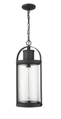 Z-LITE, ROUNDHOUSE OUTDOOR CHAIN MOUNT CEILING FIXTURE, OUTDOOR CEILING LIGHT