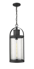 Z-LITE, ROUNDHOUSE OUTDOOR CHAIN MOUNT CEILING FIXTURE, OUTDOOR CEILING LIGHTS