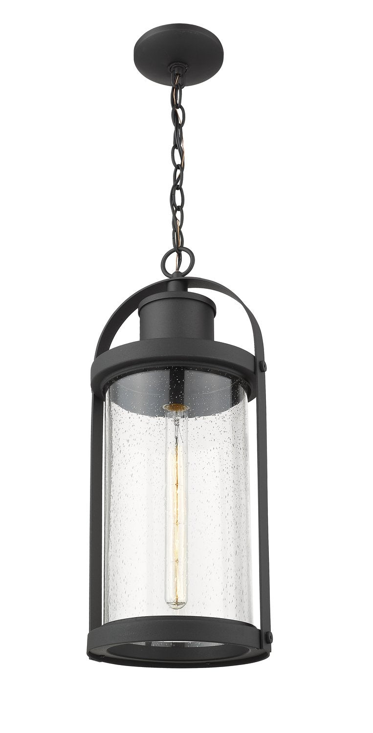 Z-LITE, ROUNDHOUSE OUTDOOR CHAIN MOUNT CEILING FIXTURE, OUTDOOR CEILING LIGHTS