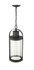 Z-LITE, ROUNDHOUSE OUTDOOR CHAIN MOUNT CEILING FIXTURE, OUTDOOR CEILING LIGHT