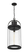 Z-LITE, ROUNDHOUSE OUTDOOR CHAIN MOUNT CEILING FIXTURE, OUTDOOR CEILING LIGHTS