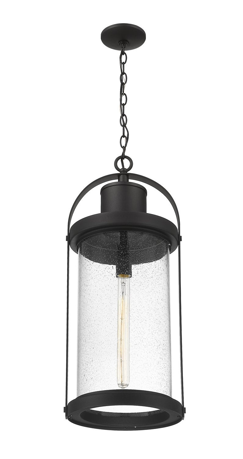 Z-LITE, ROUNDHOUSE OUTDOOR CHAIN MOUNT CEILING FIXTURE, OUTDOOR CEILING LIGHTS