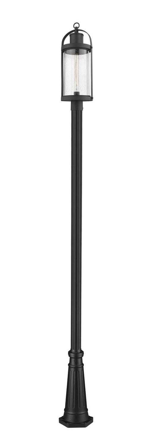 Z-LITE ROUNDHOUSE OUTDOOR POST MOUNTED FIXTURE | 569PHB-519P-BK - Post