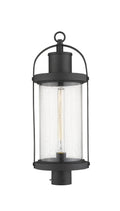 Z-LITE ROUNDHOUSE OUTDOOR POST MOUNT FIXTURE | 569PHB-BK - Post