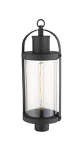Z-LITE ROUNDHOUSE OUTDOOR POST MOUNT FIXTURE | 569PHB-BK - Post