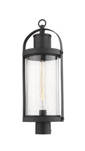 Z-LITE ROUNDHOUSE OUTDOOR POST MOUNT FIXTURE | 569PHB-BK - Post