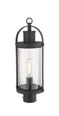 Z-LITE ROUNDHOUSE OUTDOOR POST MOUNT FIXTURE | 569PHM-BK - Post