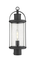 Z-LITE ROUNDHOUSE OUTDOOR POST MOUNT FIXTURE | 569PHM-BK - Post