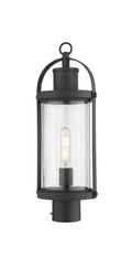 Z-LITE ROUNDHOUSE OUTDOOR POST MOUNT FIXTURE | 569PHM-BK - Post