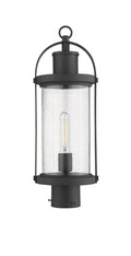 Z-LITE ROUNDHOUSE OUTDOOR POST MOUNT FIXTURE | 569PHM-BK - Post