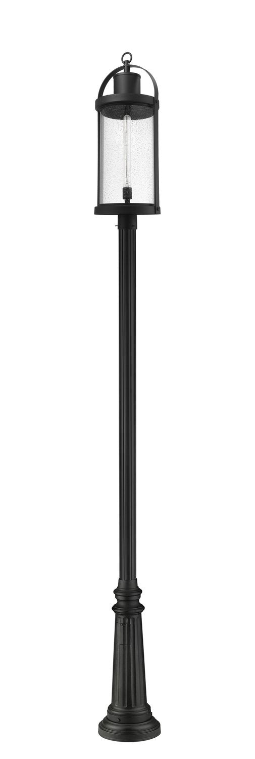 Z-LITE ROUNDHOUSE OUTDOOR POST MOUNTED FIXTURE | 569PHXL-511P-BK - Post