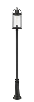 Z-LITE ROUNDHOUSE OUTDOOR POST MOUNTED FIXTURE | 569PHXL-511P-BK - Post