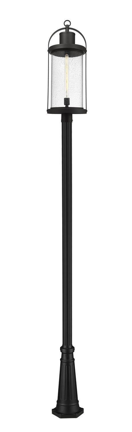 Z-LITE ROUNDHOUSE OUTDOOR POST MOUNTED FIXTURE | 569PHXL-519P-BK - Post