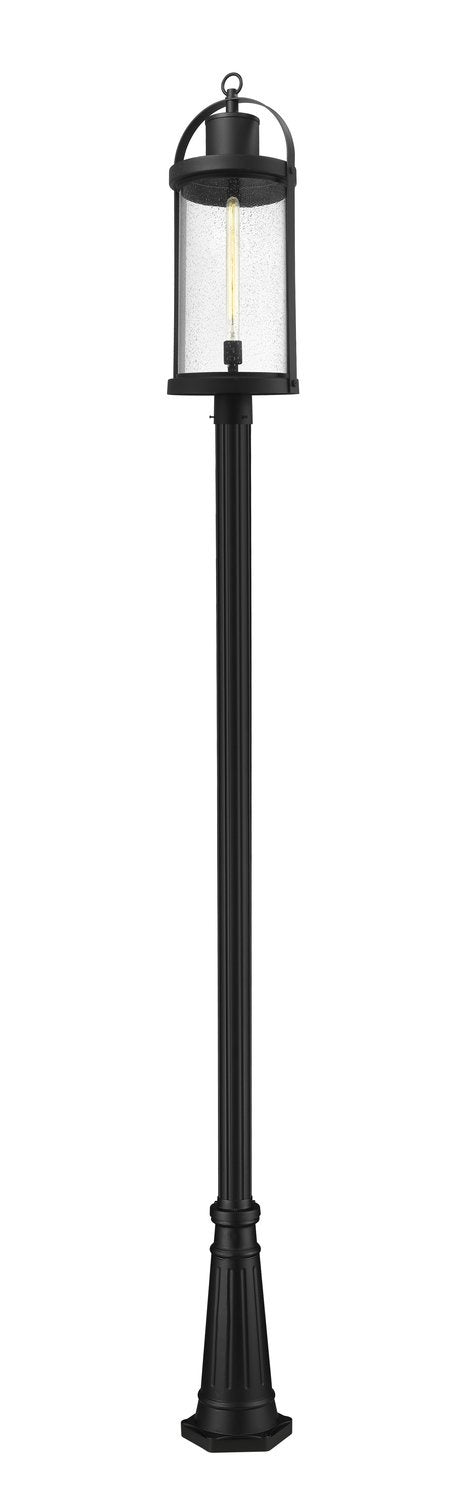 Z-LITE ROUNDHOUSE OUTDOOR POST MOUNTED FIXTURE | 569PHXL-519P-BK - Post