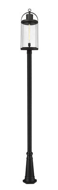 Z-LITE ROUNDHOUSE OUTDOOR POST MOUNTED FIXTURE | 569PHXL-519P-BK - Post