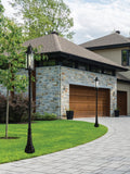 Z-LITE ROUNDHOUSE OUTDOOR POST MOUNTED FIXTURE | 569PHXL-564P-BK - Post