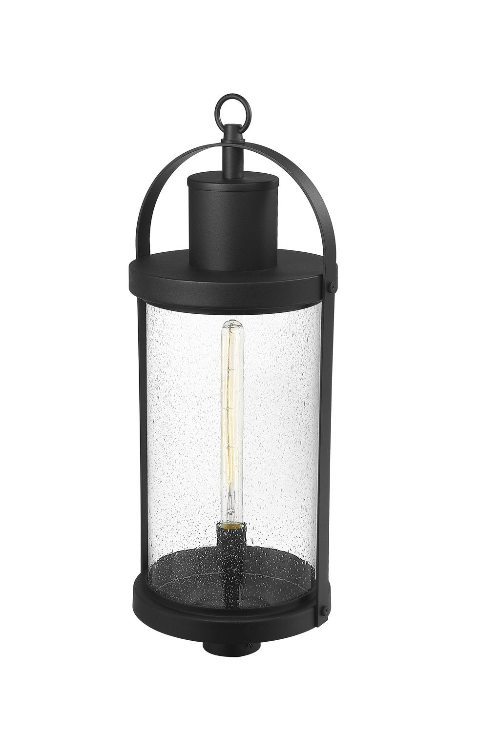 Z-LITE ROUNDHOUSE OUTDOOR POST MOUNT FIXTURE | 569PHXL-BK - Post