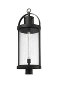 Z-LITE ROUNDHOUSE OUTDOOR POST MOUNT FIXTURE | 569PHXL-BK - Post