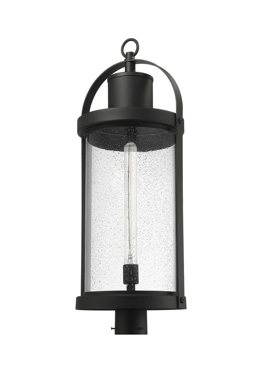 Z-LITE ROUNDHOUSE OUTDOOR POST MOUNT FIXTURE | 569PHXL-BK - Post
