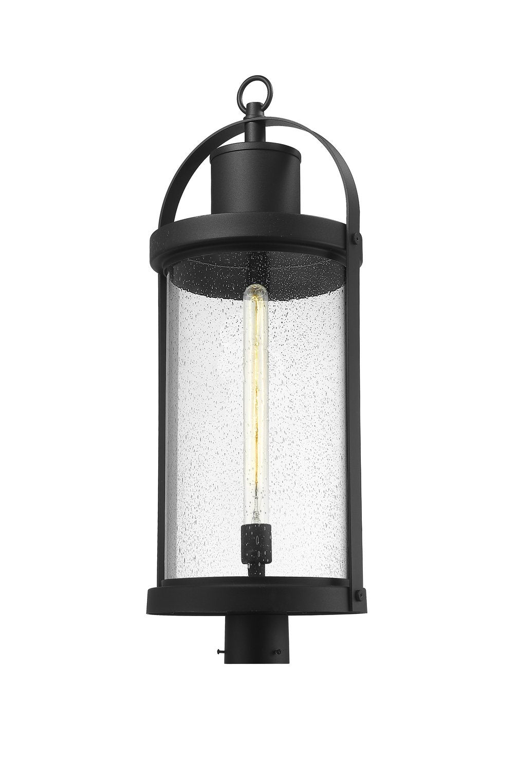 Z-LITE ROUNDHOUSE OUTDOOR POST MOUNT FIXTURE | 569PHXL-BK - Post