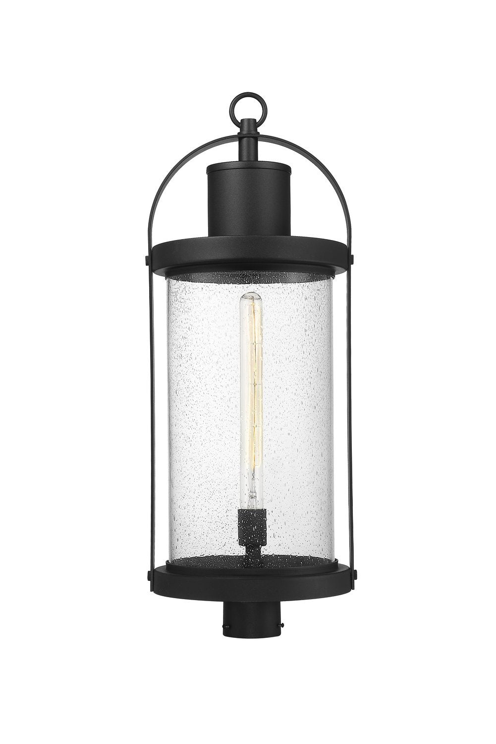 Z-LITE ROUNDHOUSE OUTDOOR POST MOUNT FIXTURE | 569PHXL-BK - Post