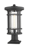 Z-LITE JORDAN OUTDOOR PIER MOUNTED FIXTURE | 570PHB-533PM-BK - Post